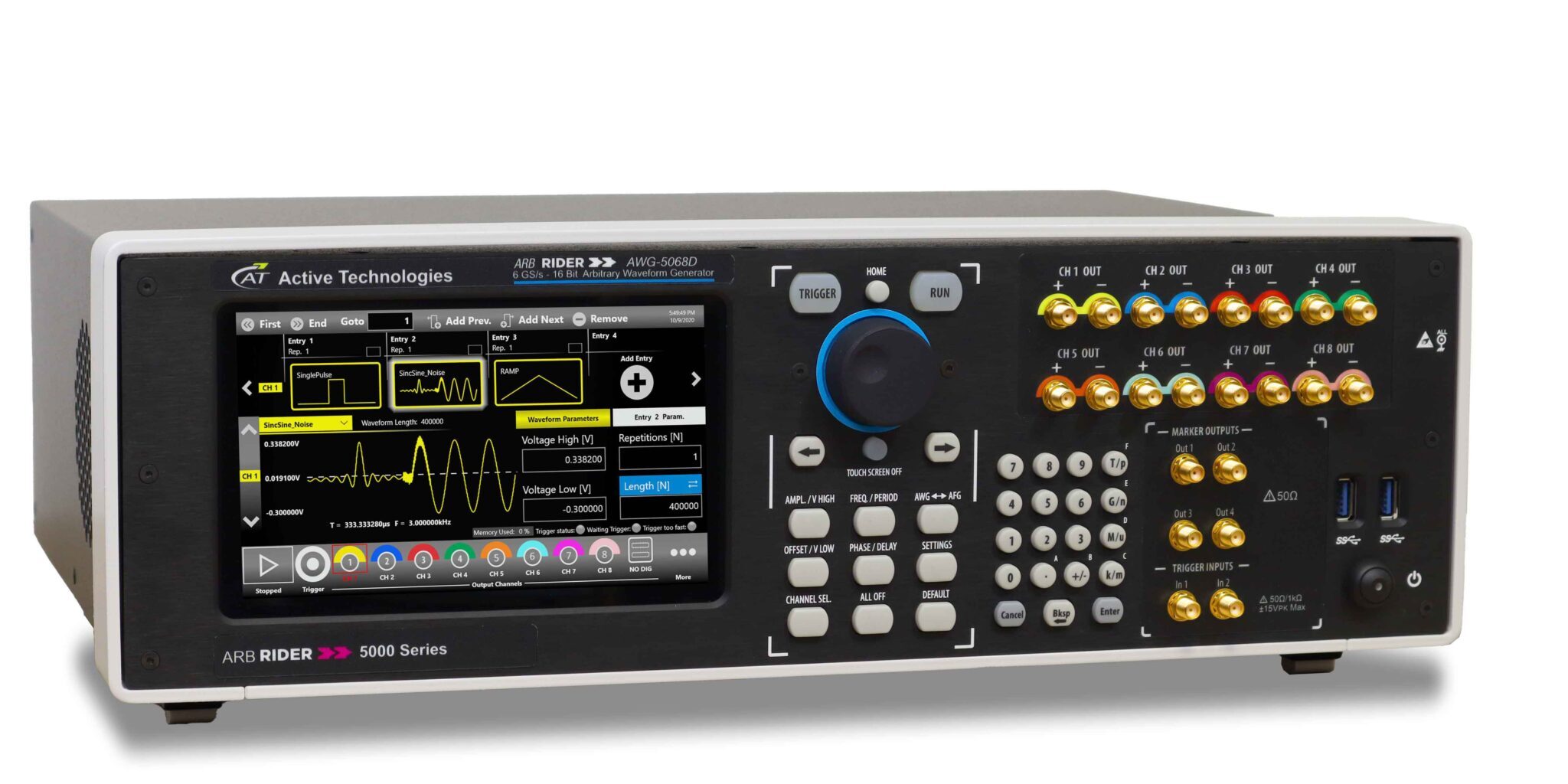 Active Technologies | AWG-5000 | 6 GSa/s - 16 Bit Arbitrary Waveform ...