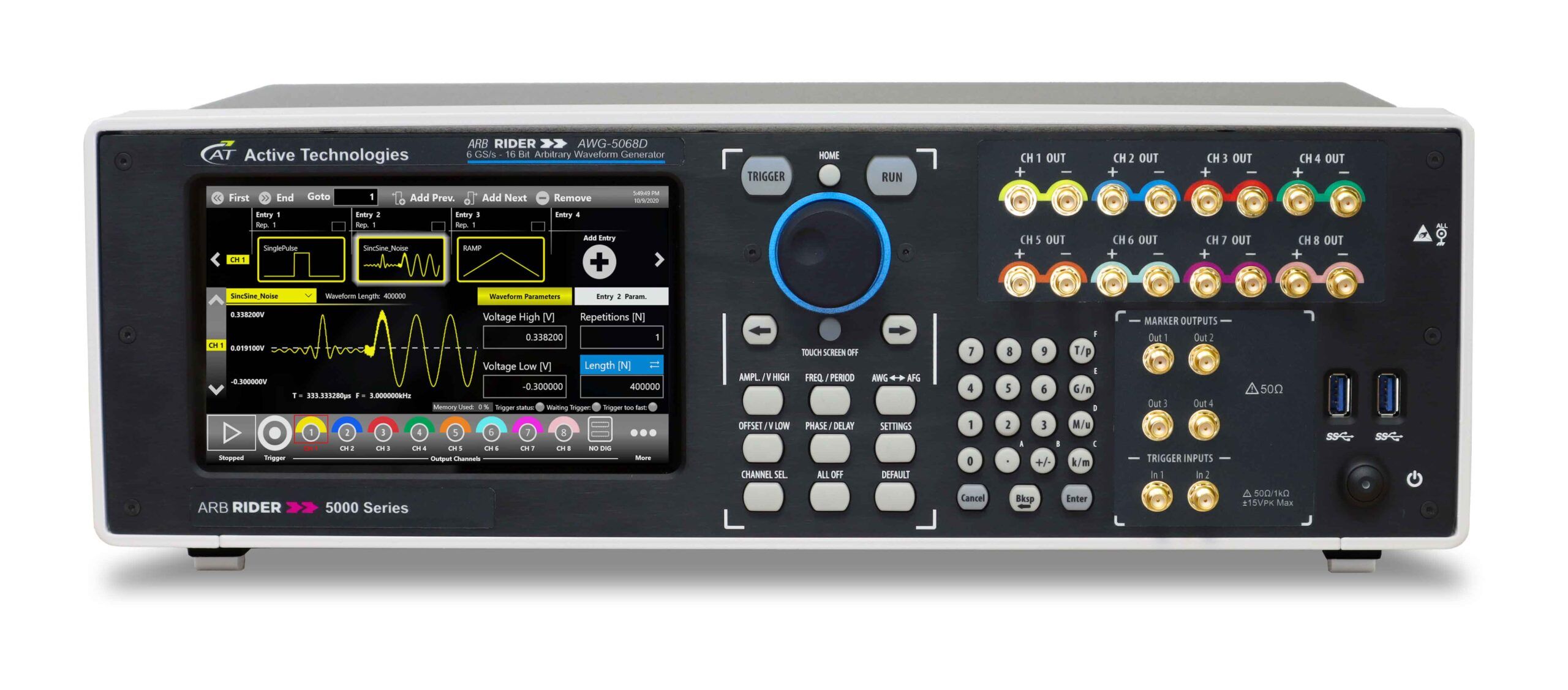 4 channel waveform generator