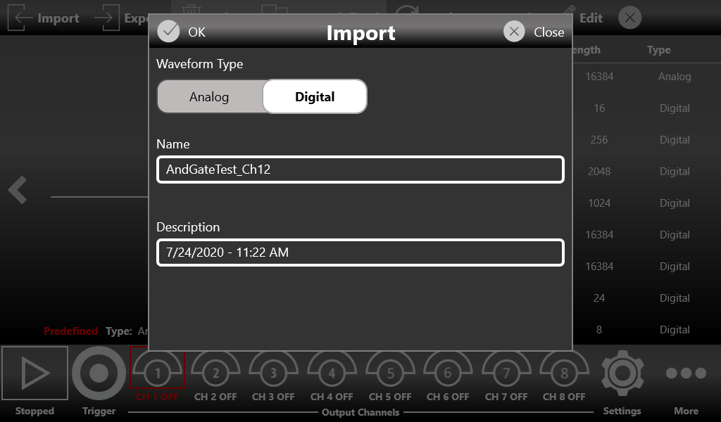 True Arb UI - Import -